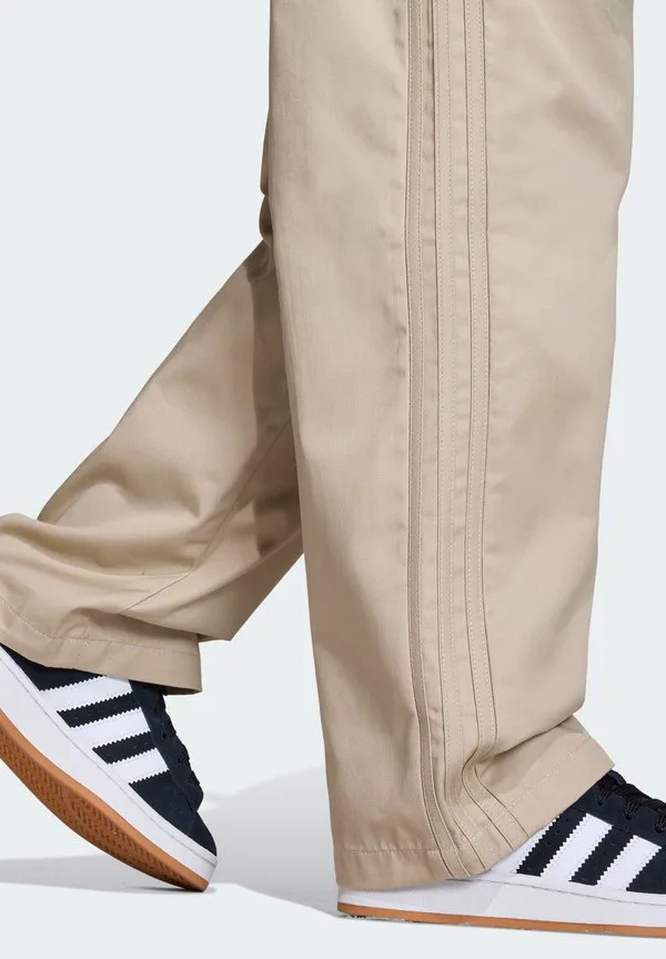 Детские брюки из саржи Adidas Originals, Stone Khaki — фото 4