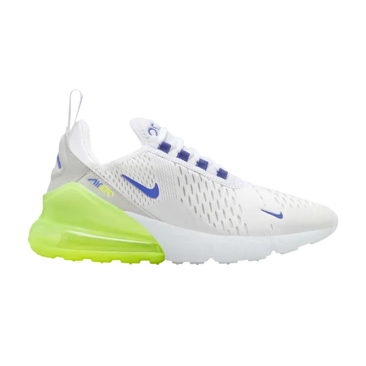 

Кроссовки Air Max 270 GS, цвет White Volt Blue