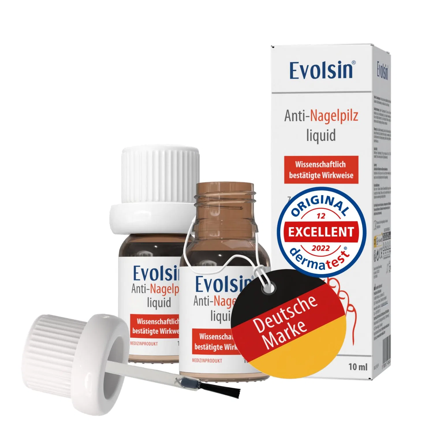 Жидкость Evolsin Anti Nail Fungus Double Pack, 2 x 10 мл Evolsin