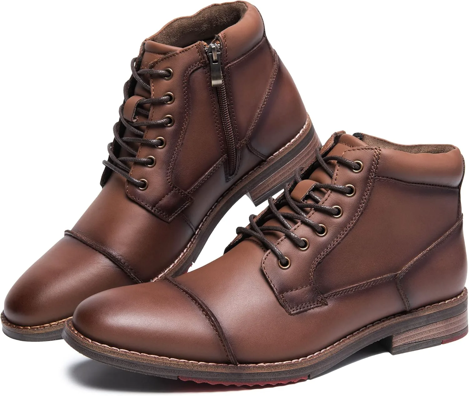 

Мужские ботинки Arkbird, классические повседневные ботинки из натуральной кожи с боковой молнией, хаки