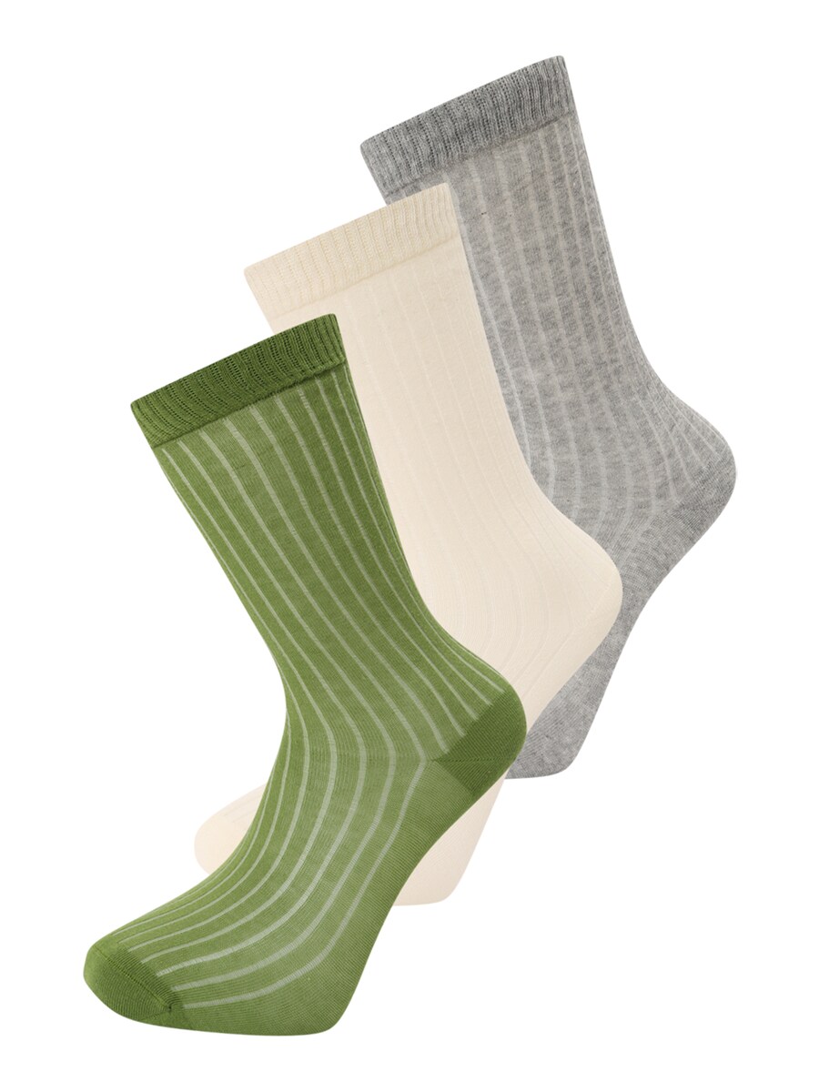 

Носки BeckSöndergaard Uma Cotta, цвет Cream/mottled grey/Green