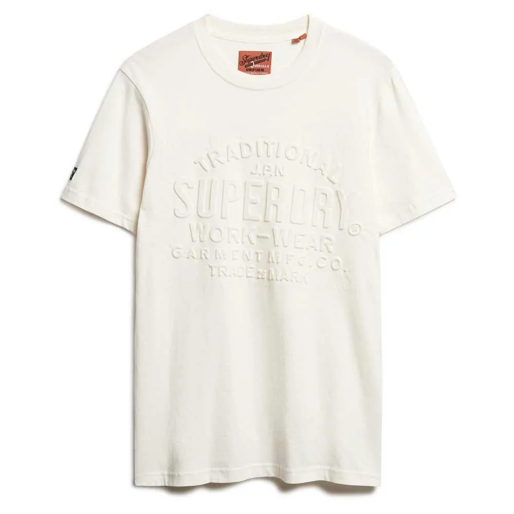 

Футболка Superdry Embossed Logo Graphic, белый