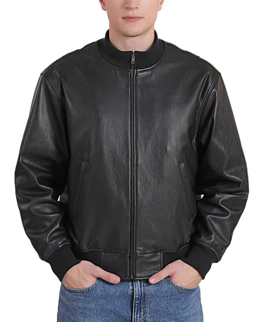 

Мужская кожаная куртка-танкер времен Второй мировой войны Landing Leathers, Black