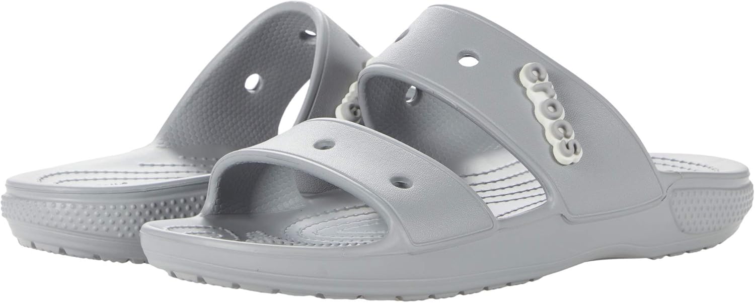 

Сандалии Crocs Unisex Classic для взрослых с двумя ремешками, светло-серый