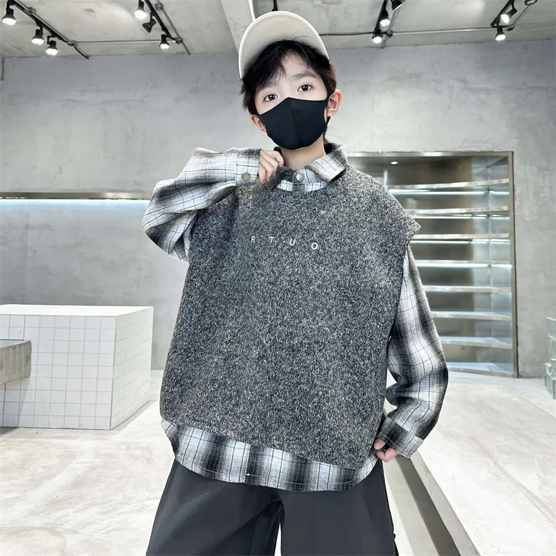 Детская спортивная одежда Casual с круглым вырезом EASTERN CAMEL, Gray — фото 4