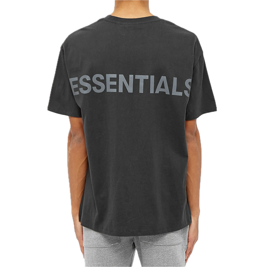 Футболка Fear of God Essentials Reflective T-Shirt 'White Black', белый — фото 2