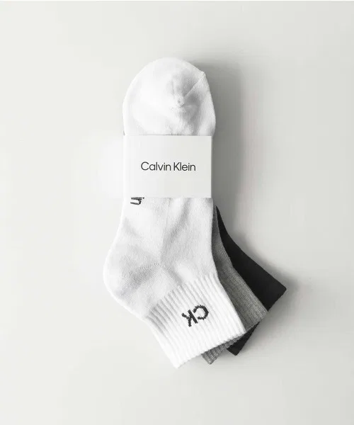 Набор носков Calvin Klein 3 пары, короткие, антибактериальные, разноцветные — фото 2