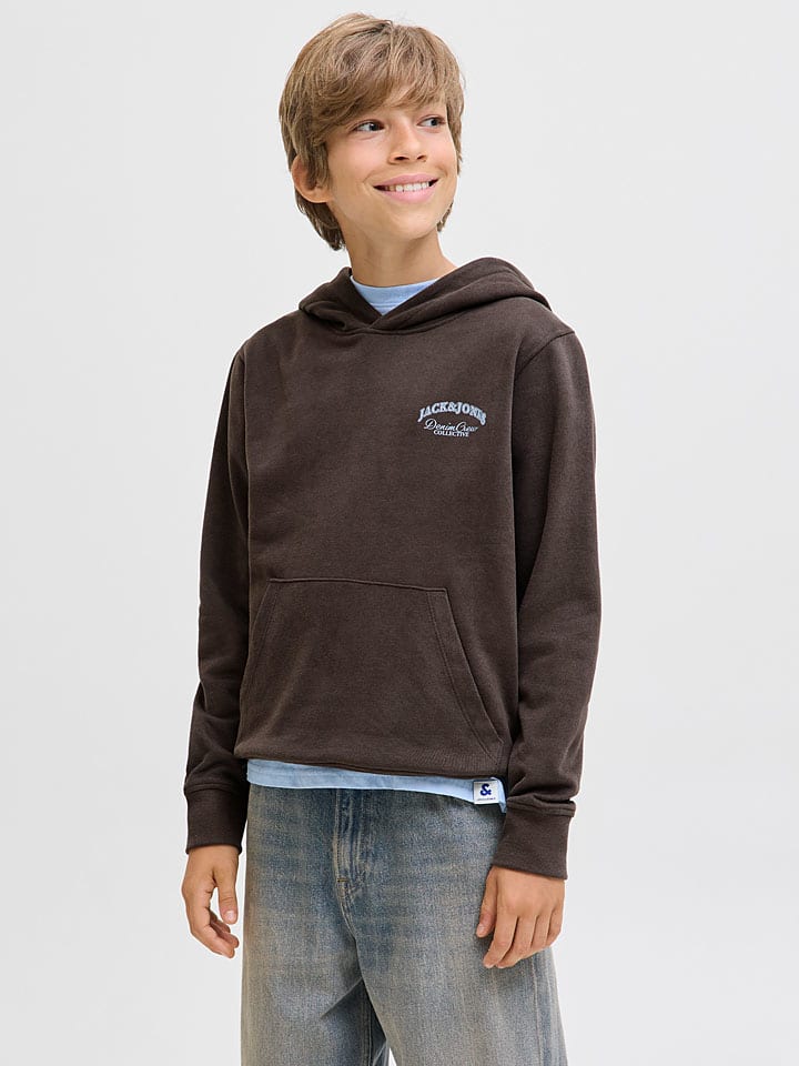 JACK & JONES Junior Худи "Brandes" коричневого цвета — фото 2