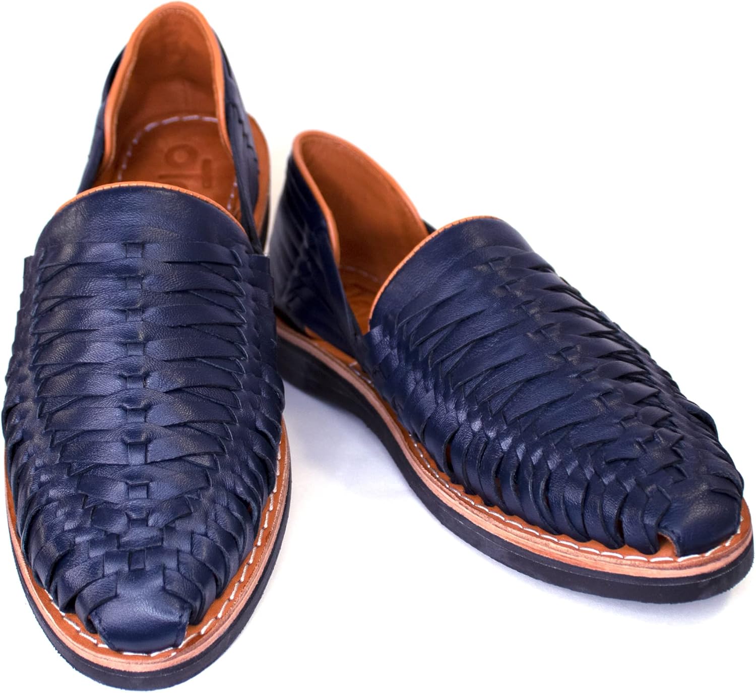 

Мужские сандалии oTeii Huarache, мексиканские сандалии Huaraches для мужчин, ручной работы из премиальной кожи, темно-синий