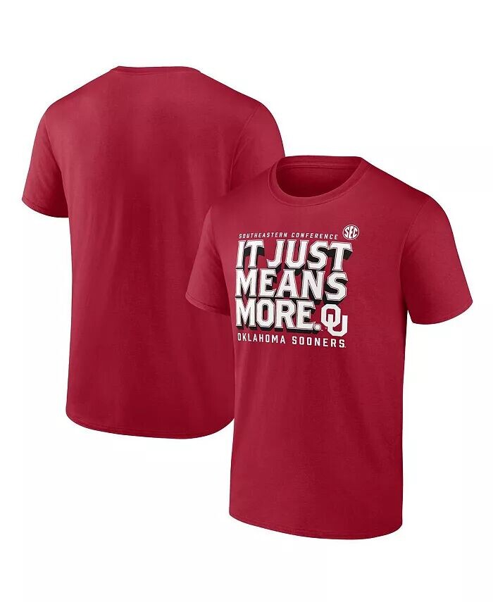 

Мужская темно-красная футболка Oklahoma Sooners SEC It Just Means More Fanatics