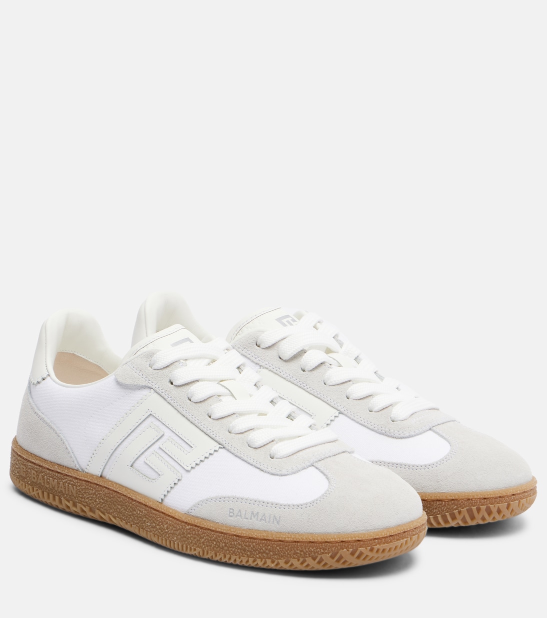 Замшевые кроссовки Balmain Swan Balmain, Ofa Blanc