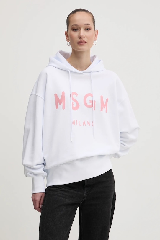 

Хлопковая толстовка Msgm, белый