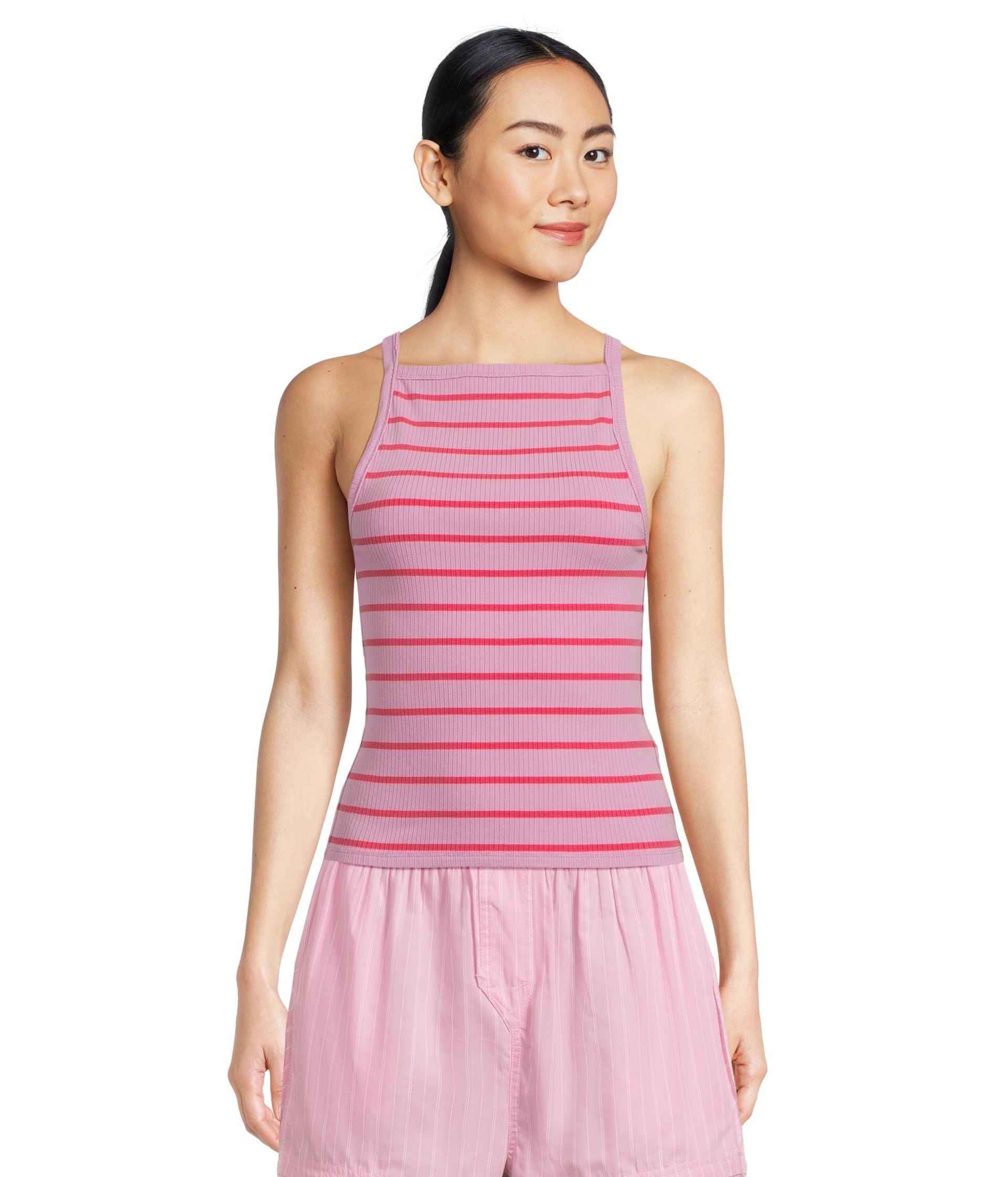 

Топ Free People Mia Tank-Yd Stripe, Orchid Combo