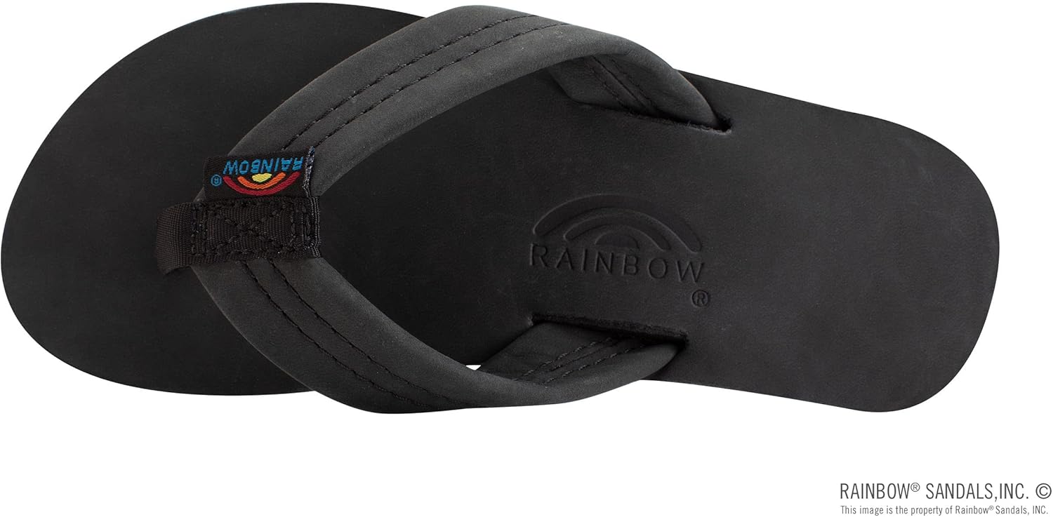 Детские сандалии Rainbow, однослойные, из высококачественной кожи Rainbow Sandals, черный — фото 3