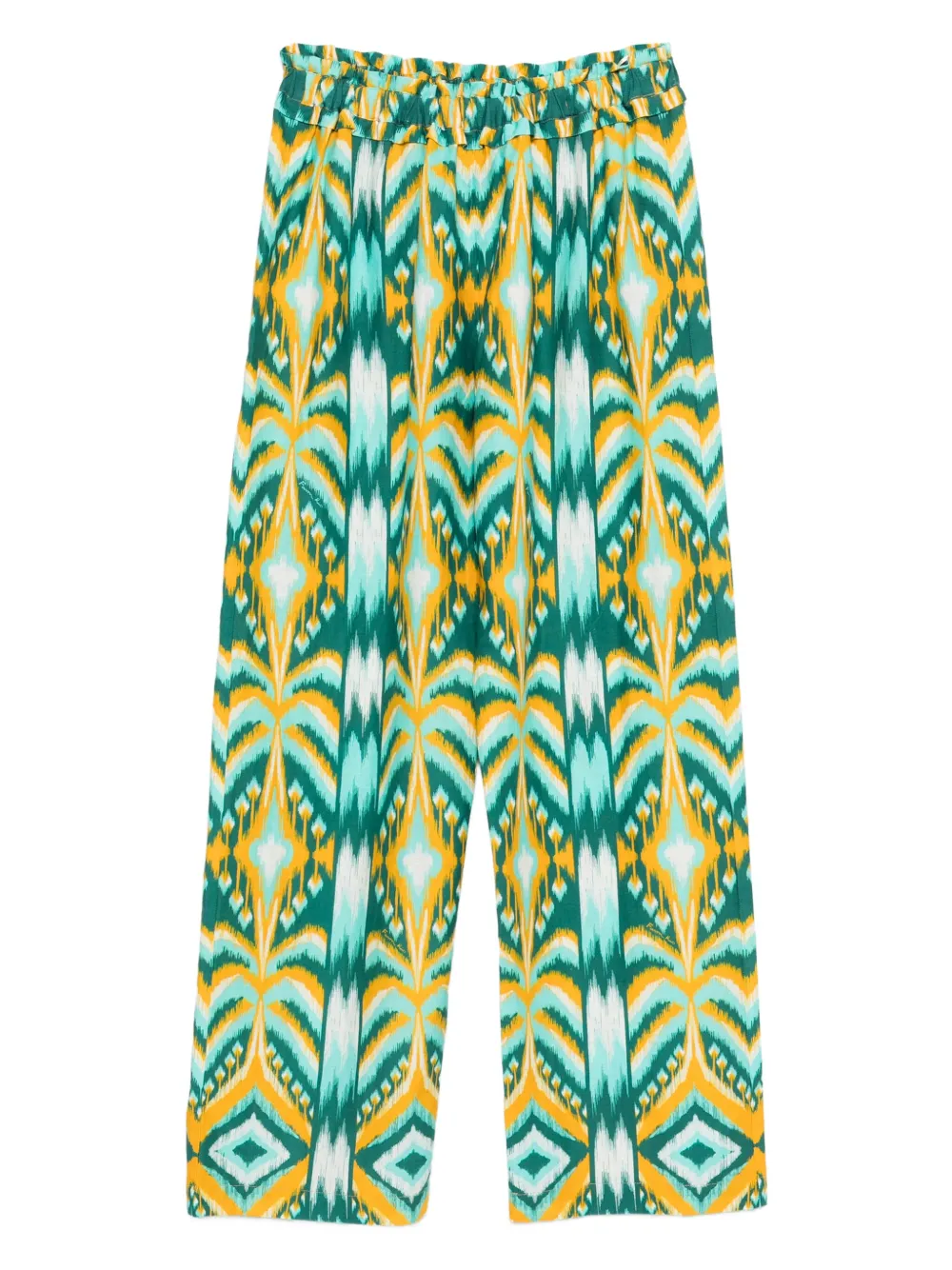 

Брюки Tropical Tapestry с узором икат FARM Rio, зеленый
