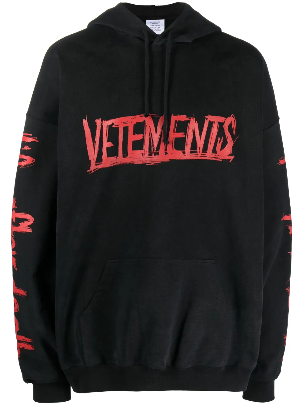 

Худи с логотипом VETEMENTS, черный