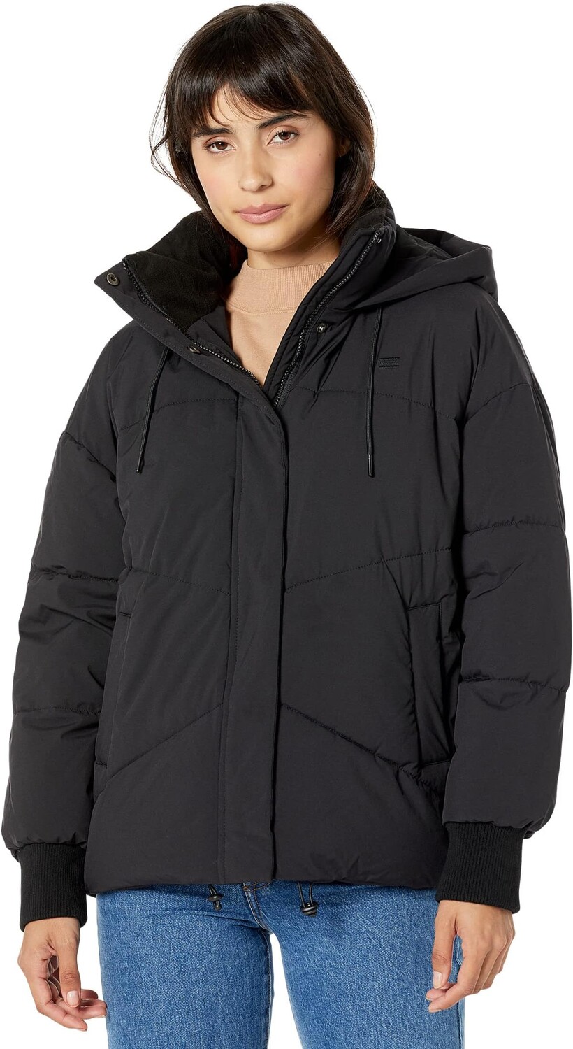 

Куртка Levi's Shorty Bubble Jacket with Hood, черный