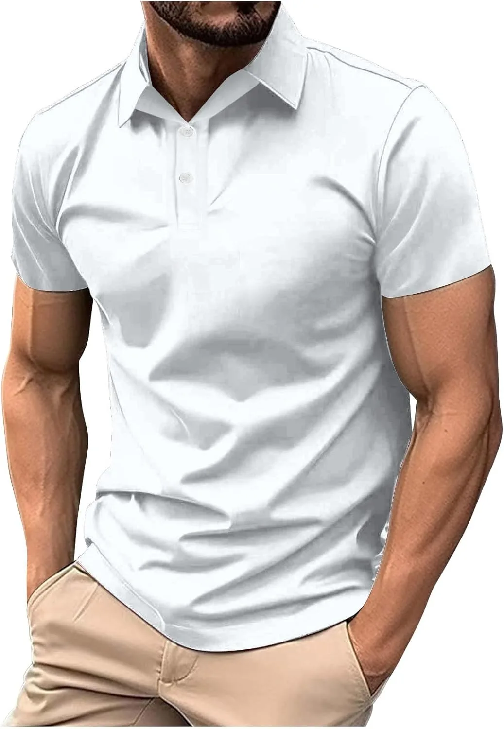 

Классическая поло для мужчин Casual Premium с коротким рукавом