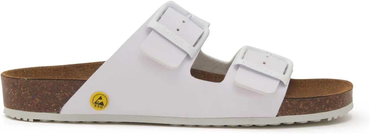 Сандалии Scholl Unisex Cork Pro 2 FibbieFlat, белый