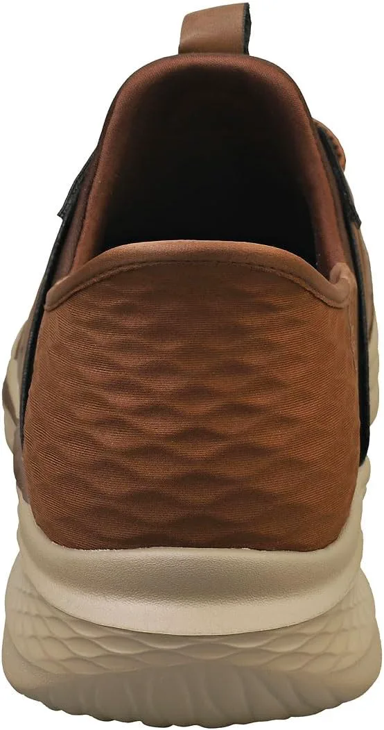 Мужские кроссовки Skechers Streetwear Slade - Zachary с круглым носком, шнуровкой-резинкой и облегченным входом, коричневый — фото 2