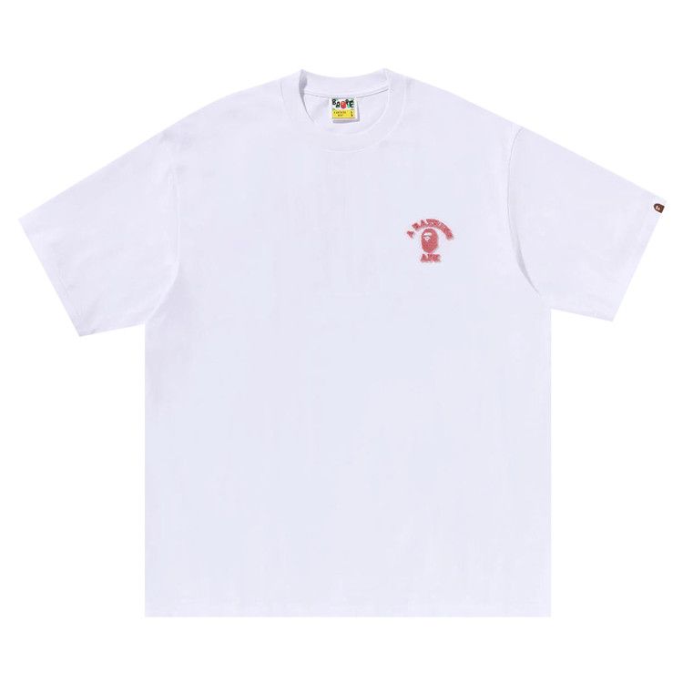 

Футболка BAPE College One Point Relaxed Fit Tee, White