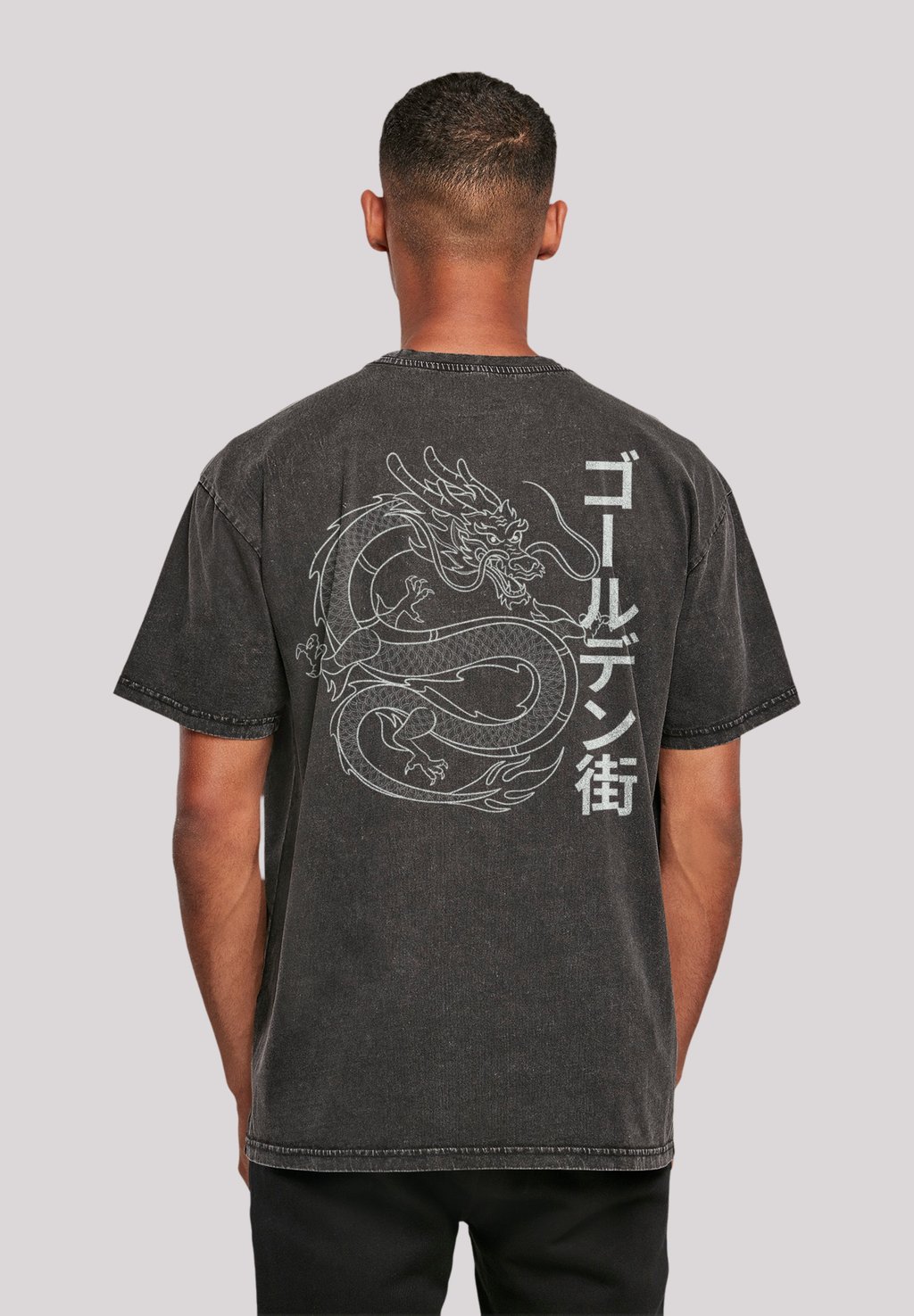 

Футболка с принтом DRACHE GOLDEN GAI F4NT4STIC, черный