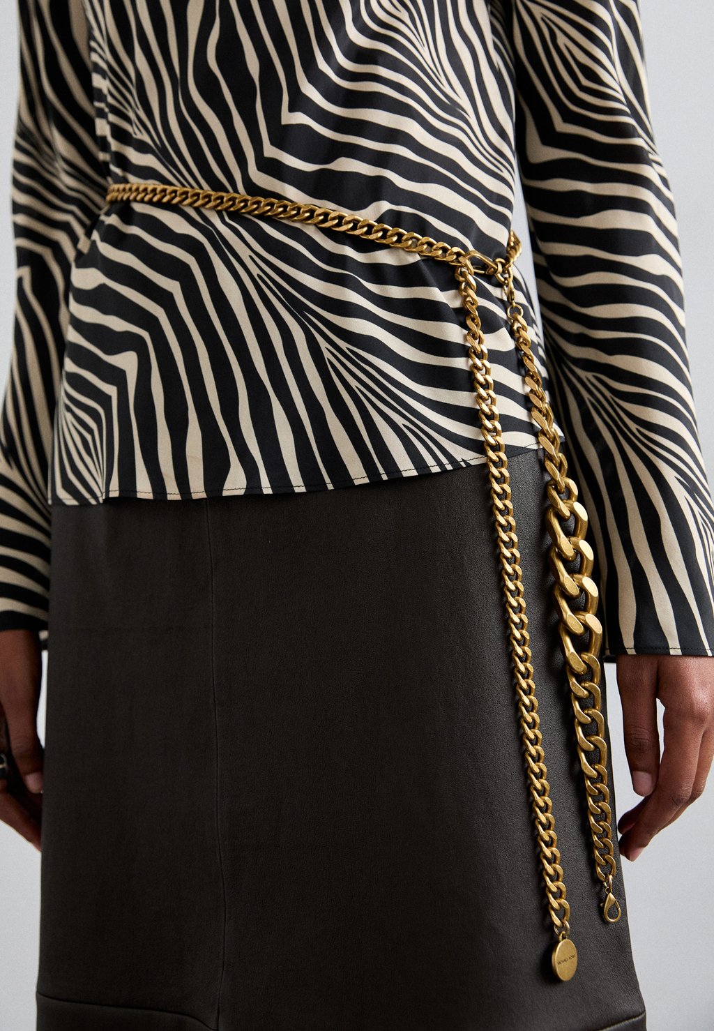 

Ремень GRADIENT SWAG CHAIN BELT MICHAEL Michael Kors, золотой