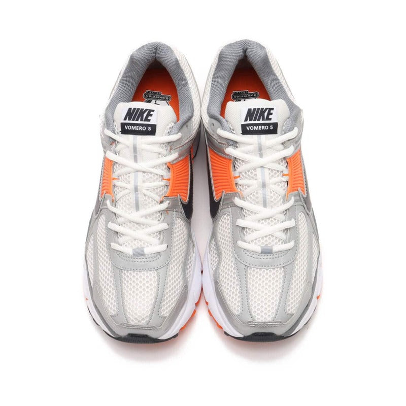Кроссовки Nike Zoom Vomero 5 Platinum Tint Safety Orange, оранжевый — фото 4