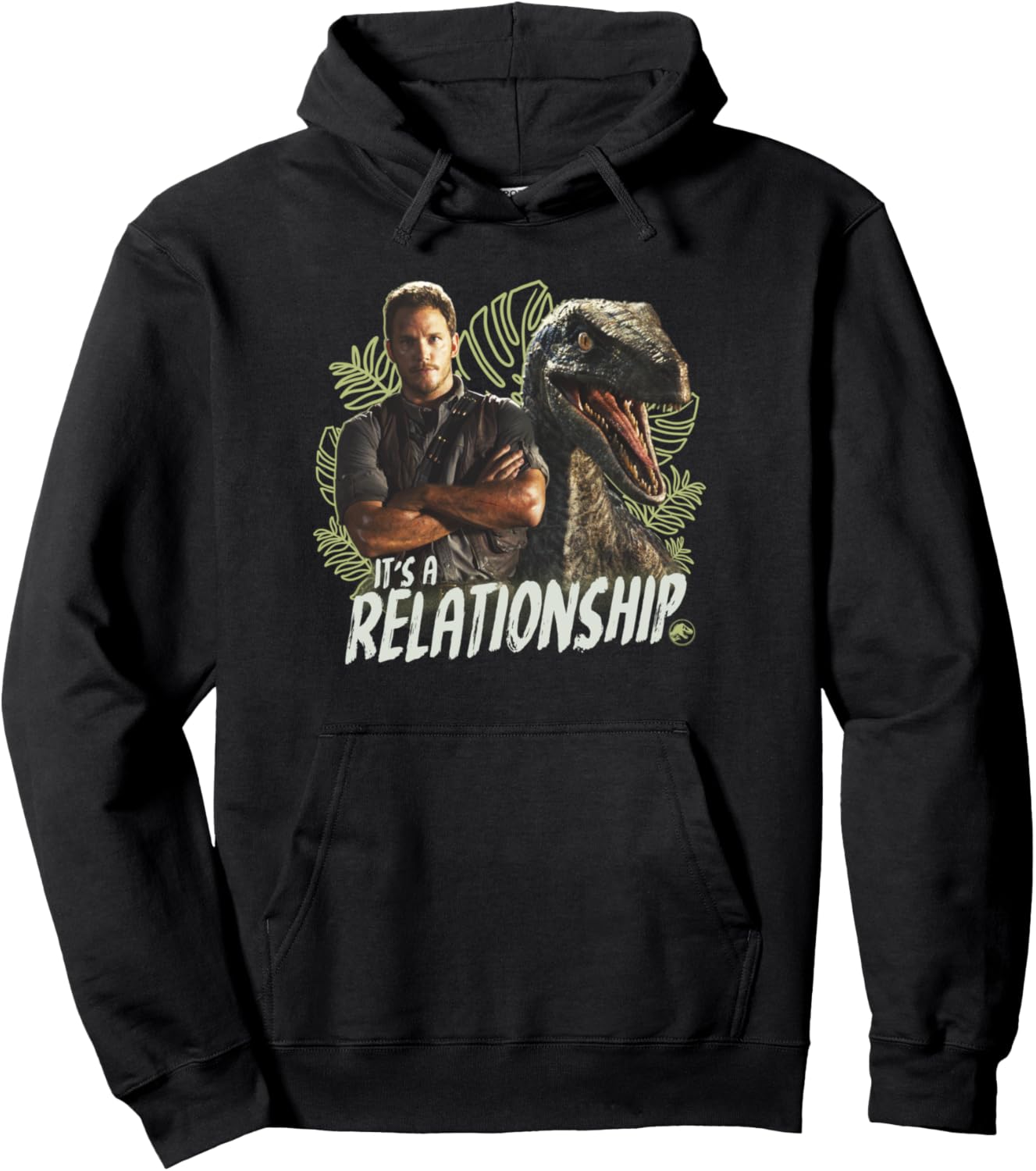 

Худи Jurassic World Owen Raptor It's A Relationship, черный