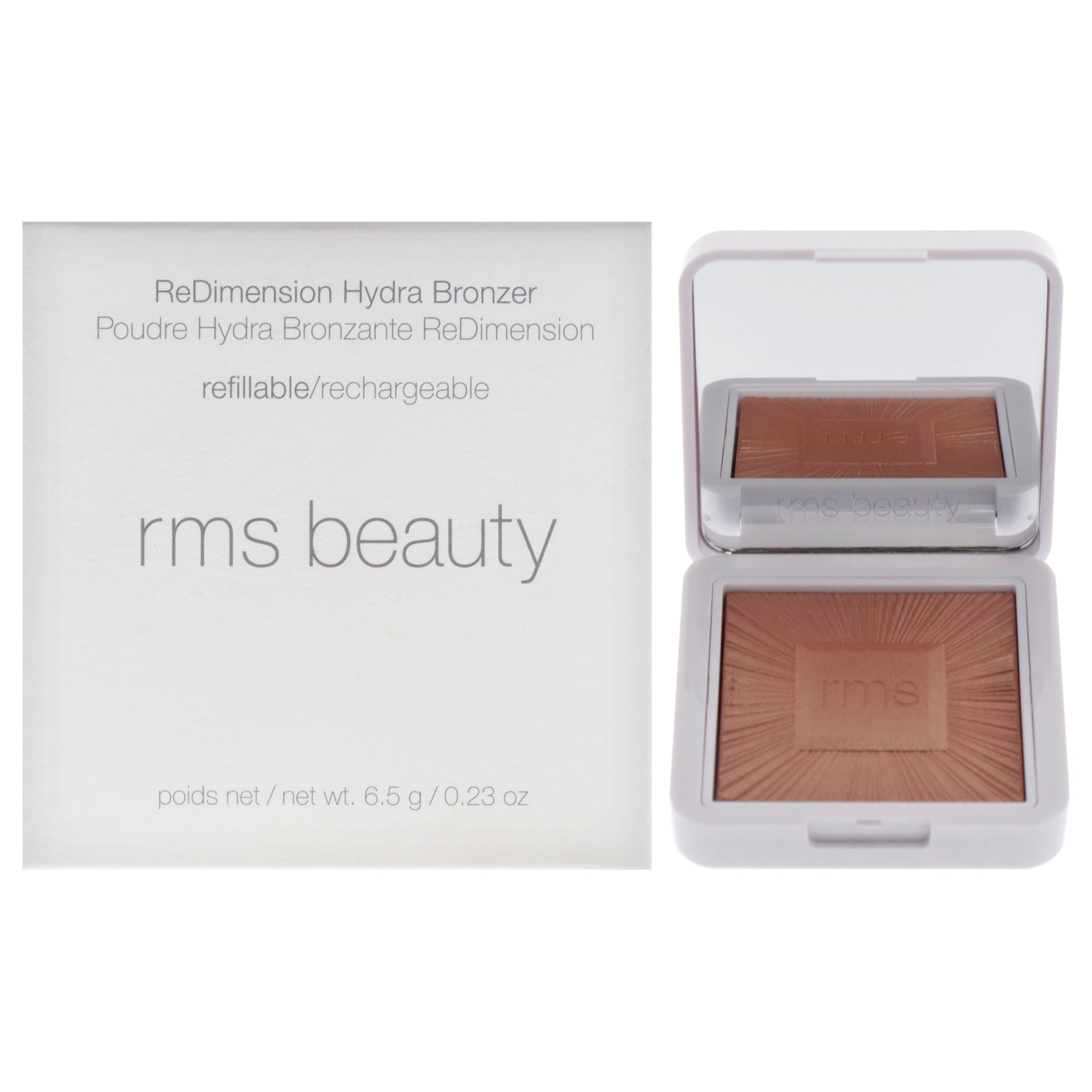 

Пудра-бронзер ReDimension Hydra Powder Bronzer - Malibu Muse от RMS Beauty для женщин - румяна 0,23 унции (с возможностью повторного наполнения) Rms Beauty, Small
