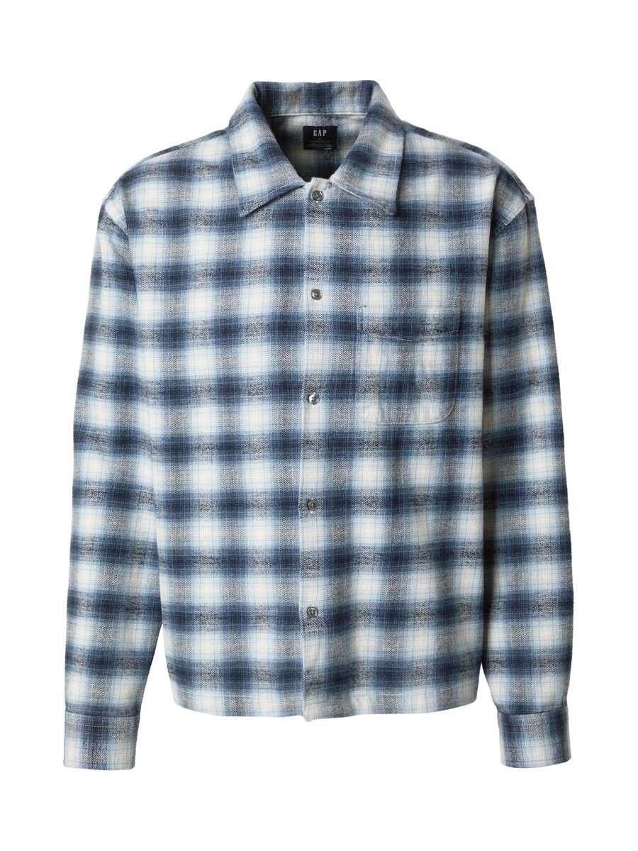 

Рубашка на пуговицах классического кроя GAP, синий/голубой