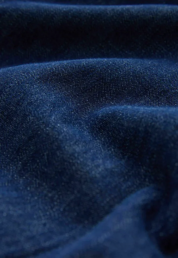 Джинсовая юбка прямого кроя со сборками на талии Next, Denim Dark Blue — фото 3