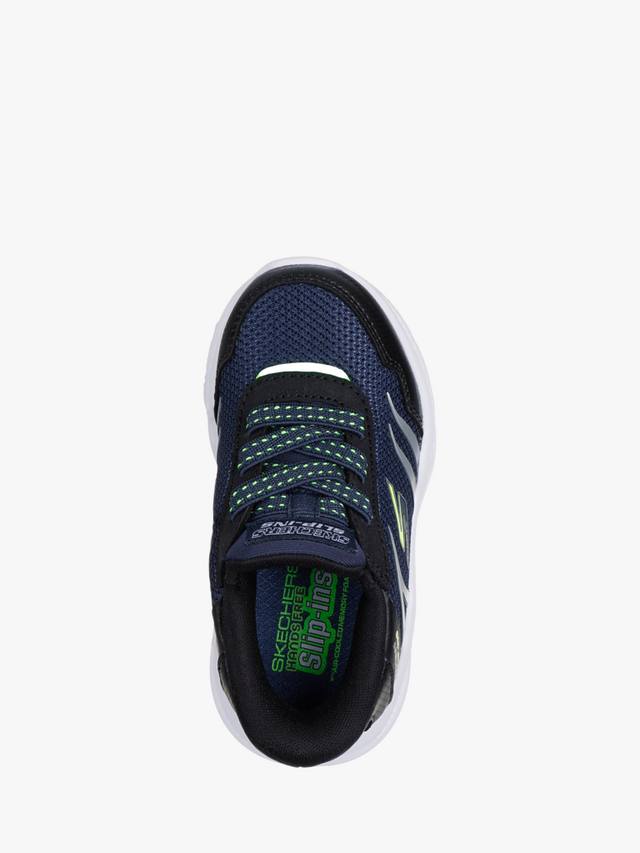 Детские кроссовки Slip-Ins S-Lights Meteor Lights Skechers, Navy/Black — фото 2