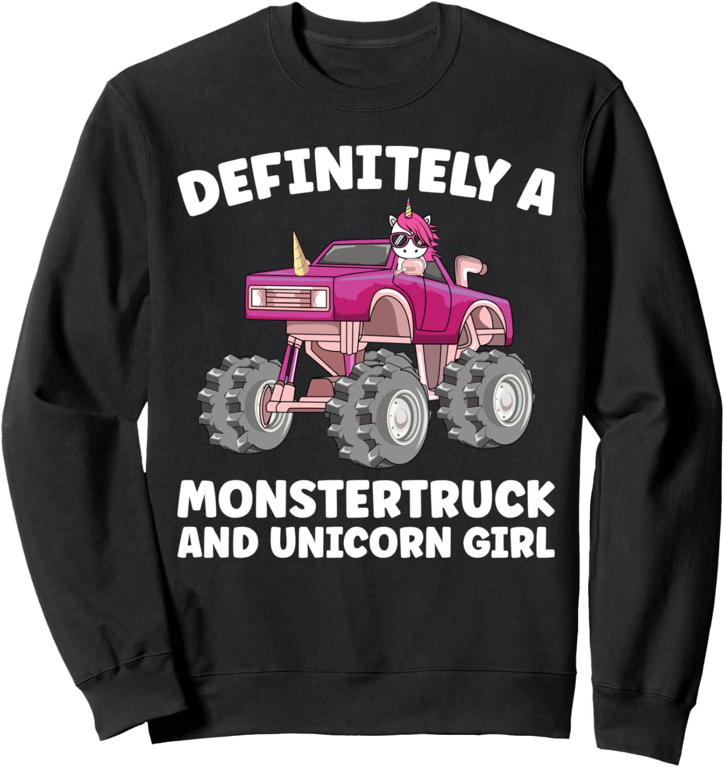 

Определенно, это толстовка на день рождения для девочки, которая обожает монстр-траки и единорогов Monstertruck Lover Unicorn Lover Gifts, черный