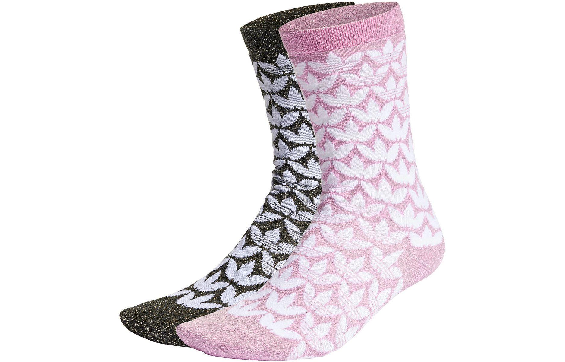 

Носки до колена для женщин, набор из 2 пар Adidas Originals, розовый