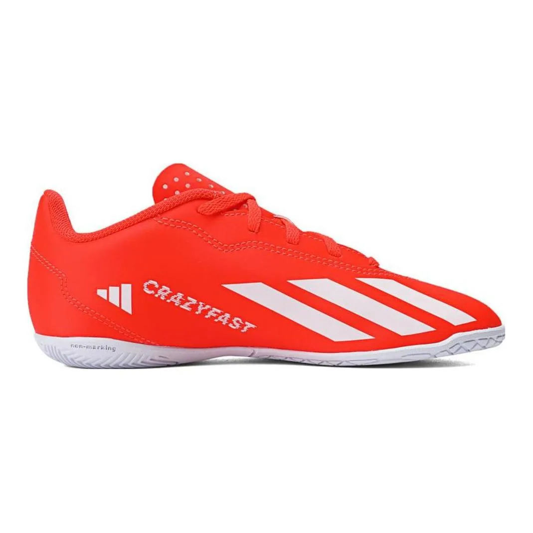 Adidas X Crazyfast Club Soft And Comfortable Slip Resistant Abrasion Resistant Low top детские футбольные бутсы Orange Red — фото 3