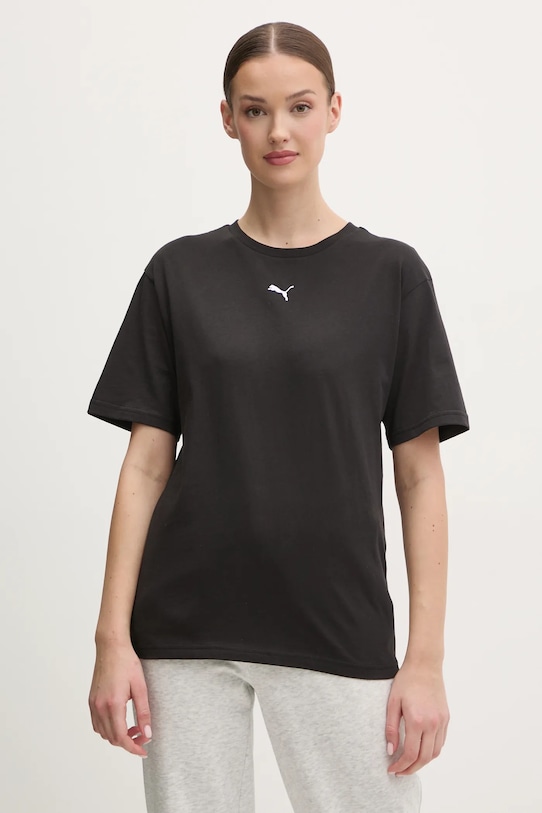

Хлопковая футболка Puma, черный