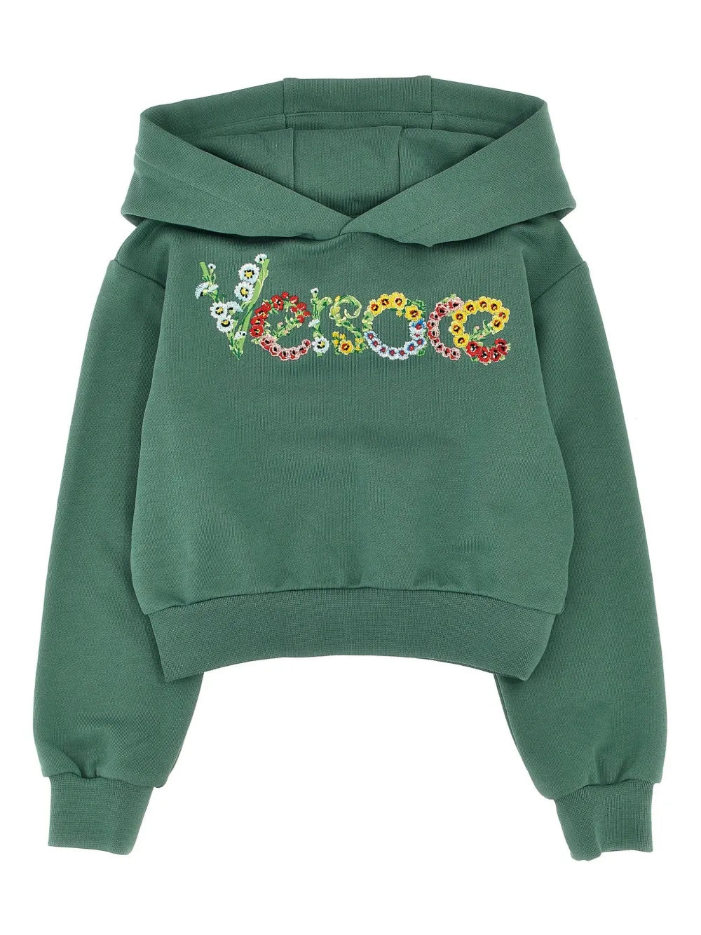 

Худи с вышивкой Versace Kids, зеленый