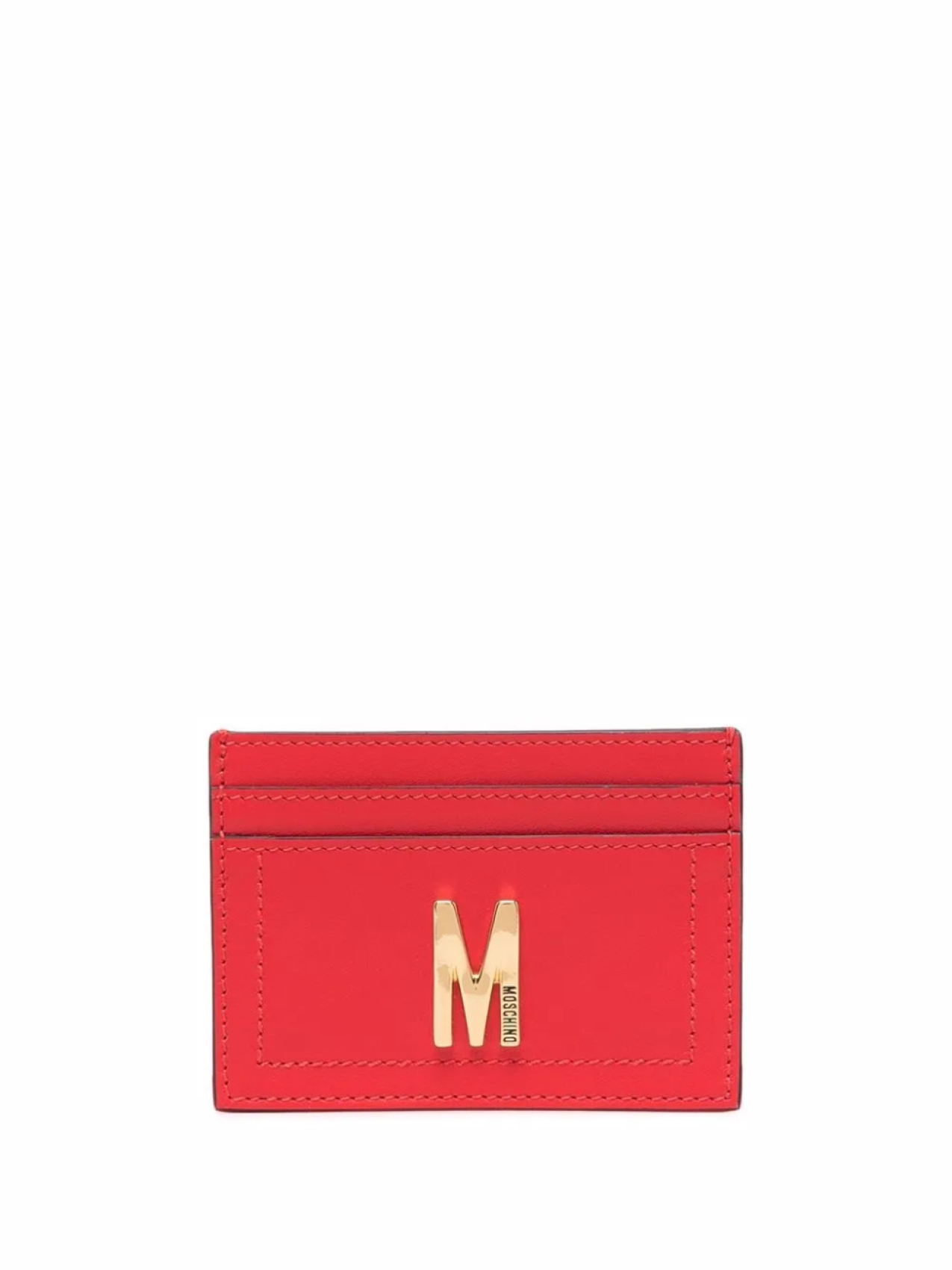 

Moschino картхолдер с логотипом, красный