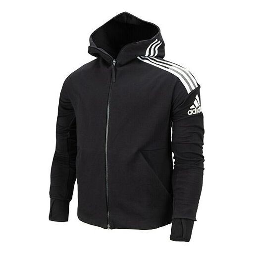 

Куртка adidas ZNE 3-Stripes Hooded Jacket Men Black, черный