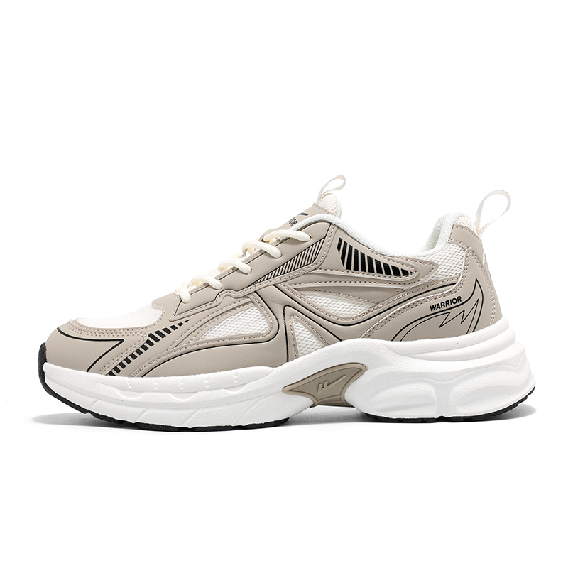 Кроссовки мужские низкие Chunky в стиле Sports Collection Offline Store WARRIOR, бежевый коричневый