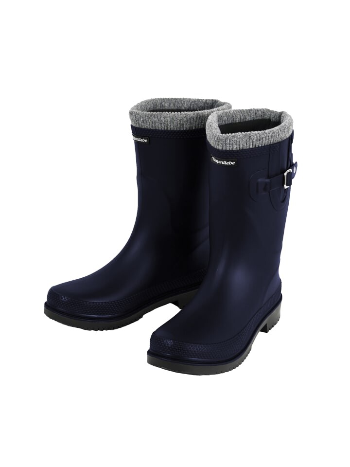 Резиновые сапоги Regenliebe Gummistiefel Pfütze-W, цвет dunkelblau/schwarz — фото 2
