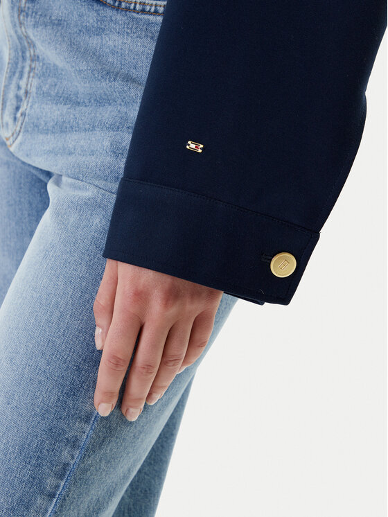 Куртка свободного кроя WW0WW46519 Tommy Hilfiger, синий — фото 4