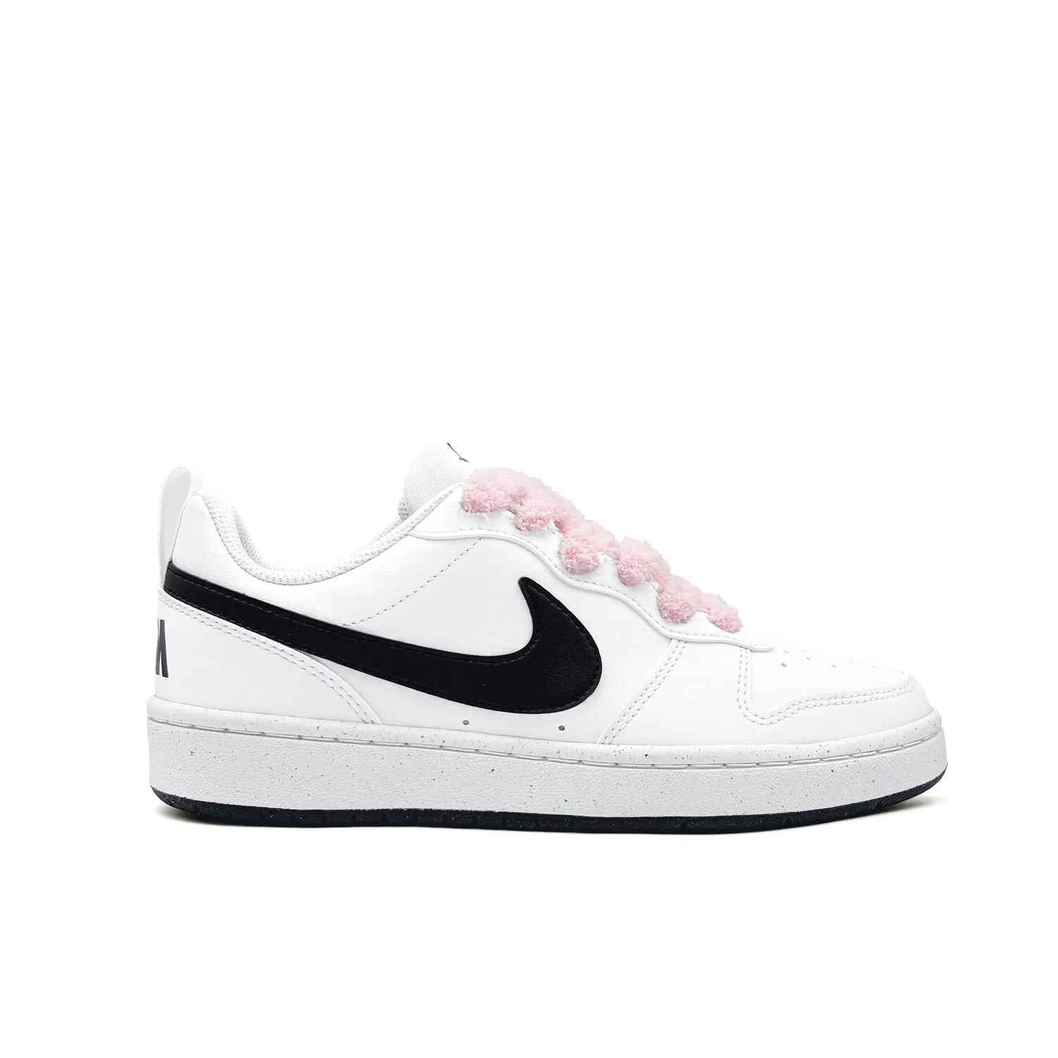 Кроссовки детские Nike Court Borough Kitten низкие белые черные — фото 3