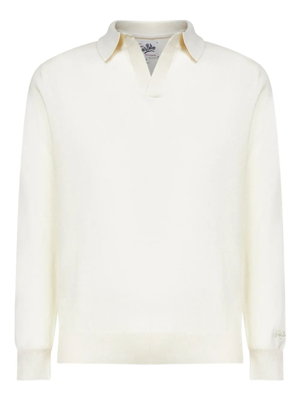 

Рубашка-поло с ребристой вышивкой Mc2 Saint Barth, белый