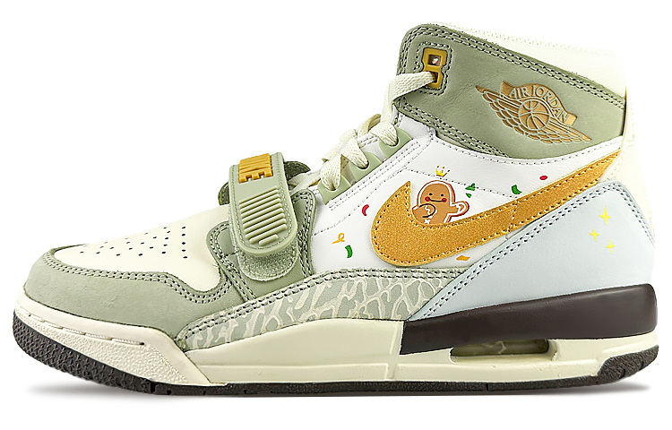 

Кроссовки JORDAN Legacy 312 Vintage Basketball Shoes Men High-Top Yellow Green, Зеленый, Кроссовки JORDAN Legacy 312 Vintage Basketball Shoes Men High-Top Yellow Green