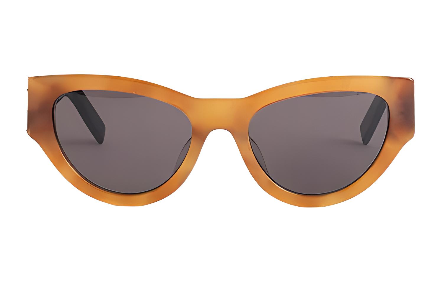 

Солнцезащитные очки Cat eye SAINT LAURENT, коричневый