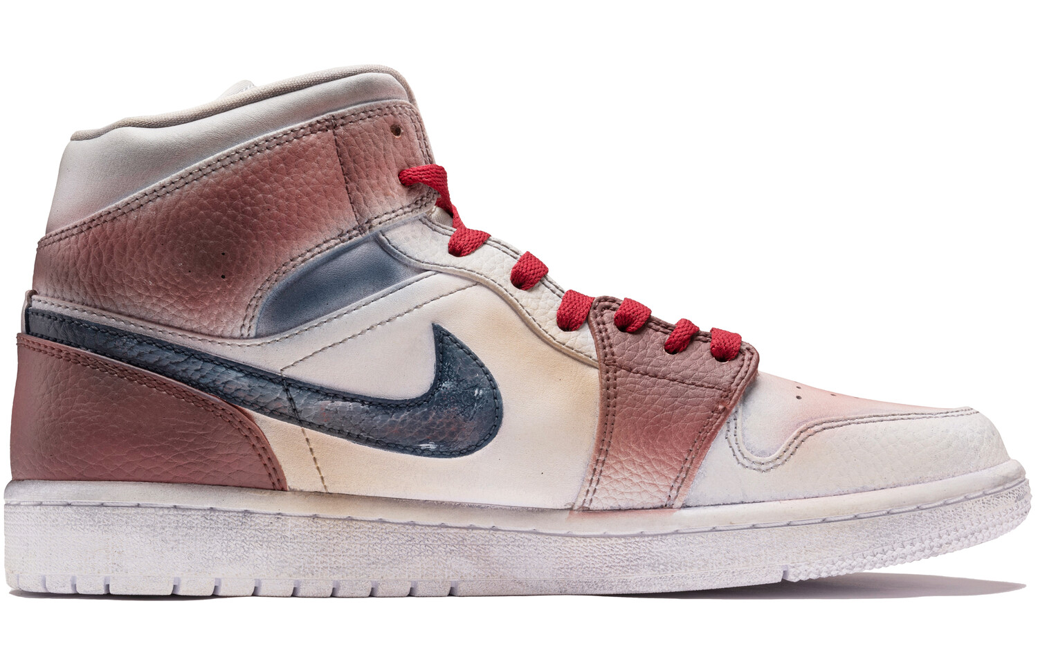 

Кроссовки Air Jordan 1 Vintage Basketball Shoes Men Mid-top Brown, коричневый