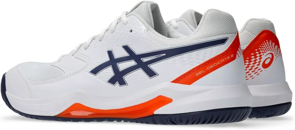 Мужские теннисные кроссовки ASICS Gel-Dedicate 8, белый/индиго — фото 3