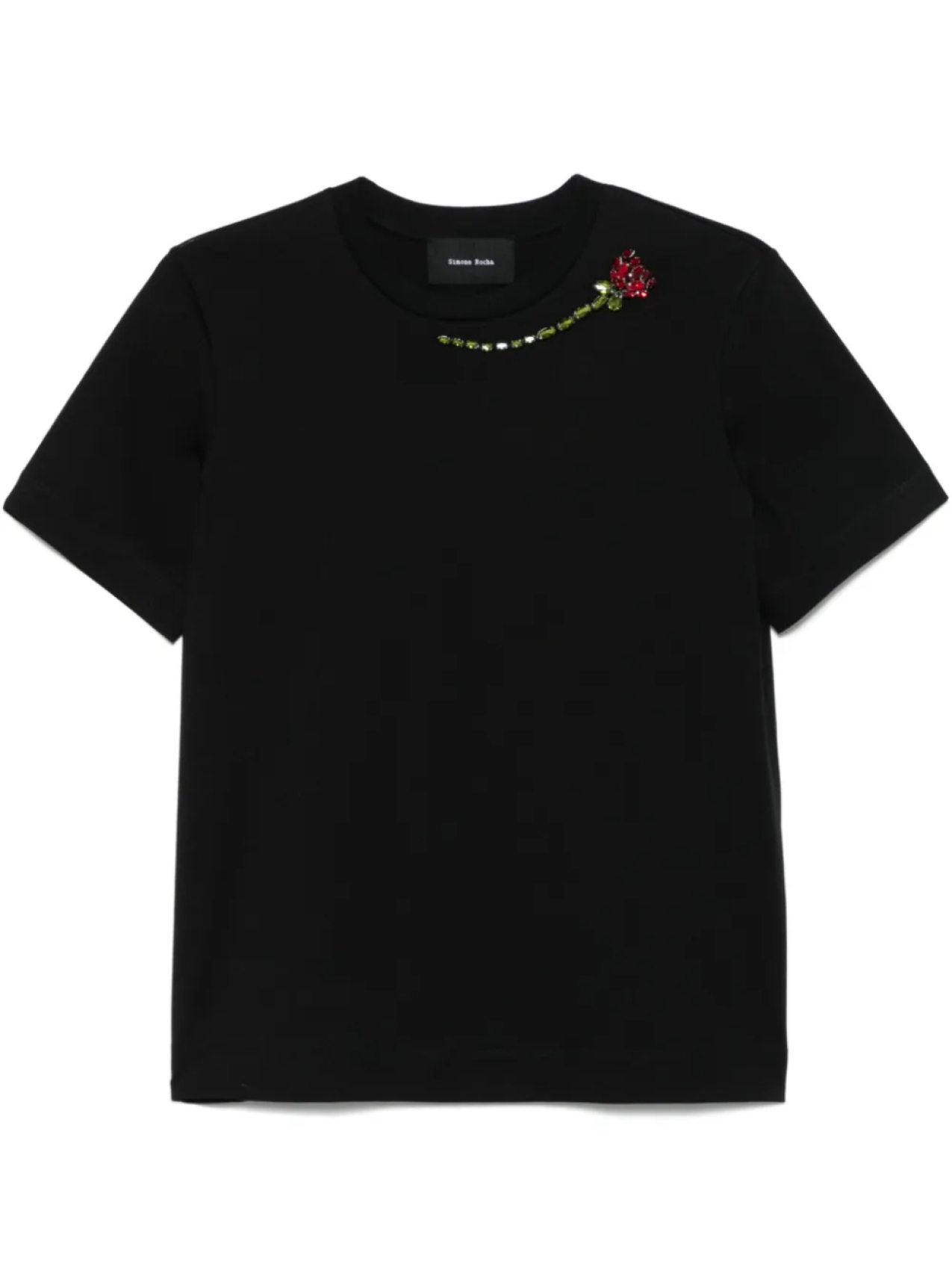 

Simone Rocha декорированная футболка, черный